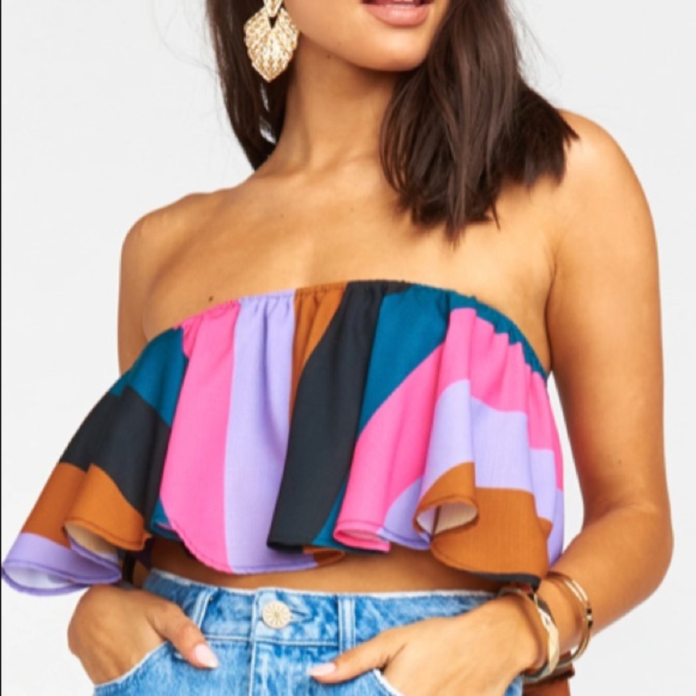 NWT Heidi top in Mezcal stripe small